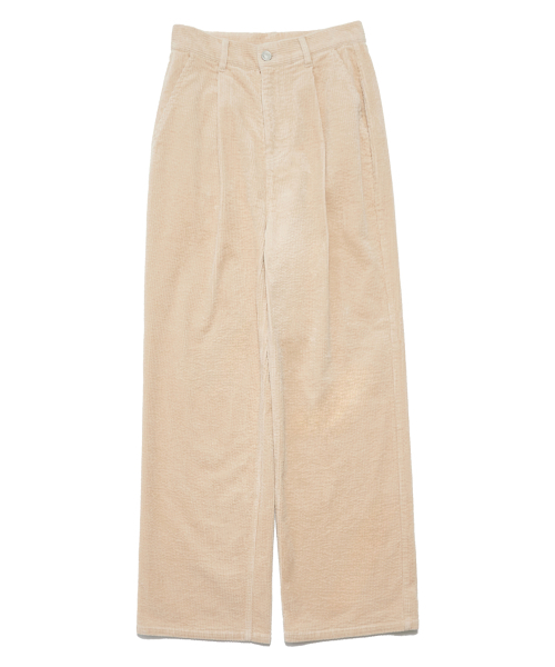 DELICCENT（デリセント）の「コーデュロイツータックパンツ [ベージュ]（その他パンツ・レディース・ベージュ・LARGE）」の2枚目の写真