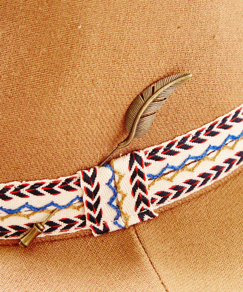 チャイハネ(チャイハネ)の「【チャイハネ】フェザーハット(ハット・レディース・ネイビー/ブラウン・FREE)」の6枚目の写真