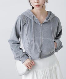 FREE'S MART | Wジップベロアパーカー(Tシャツ/カットソー)