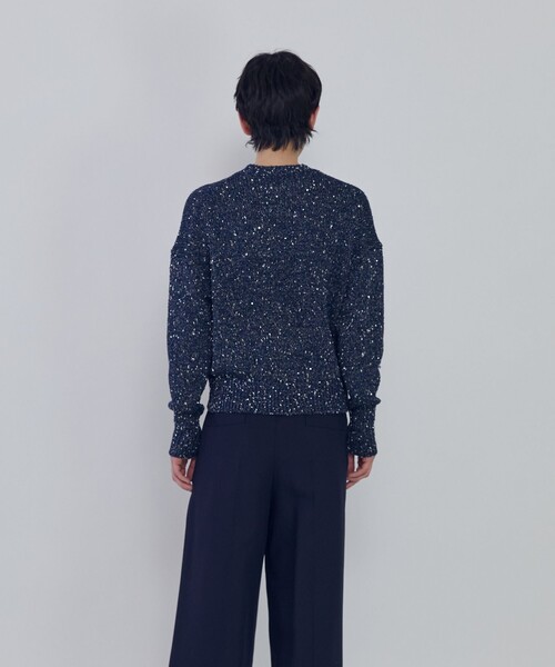 1er Arrondissement(プルミエアロンディスモン)の「ラメノットスパンコールニットプルオーバー(ニット/セーター・レディース・ブルー系その他3/ベージュ・FREE)」の7枚目の写真