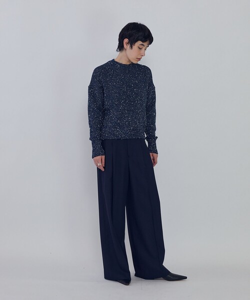 1er Arrondissement(プルミエアロンディスモン)の「ラメノットスパンコールニットプルオーバー(ニット/セーター・レディース・ブルー系その他3/ベージュ・FREE)」の9枚目の写真