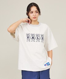 【RUSSELL ATHLETIC / ラッセル アスレティック】University /Harvard/YALE/カレッジロゴ・ユニセックス