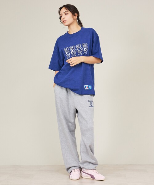 Russell Athletic(ラッセルアスレティック)の「【RUSSELL ATHLETIC / ラッセル アスレティック】University /Harvard/YALE/カレッジロゴ・ユニセックス(Tシャツ/カットソー・メンズ・エンジ/ネイビー/ホワイト系その他/ホワイト系その他2・M/L)」の15枚目の写真