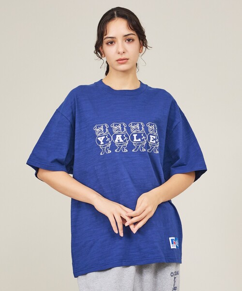 Russell Athletic(ラッセルアスレティック)の「【RUSSELL ATHLETIC / ラッセル アスレティック】University /Harvard/YALE/カレッジロゴ・ユニセックス(Tシャツ/カットソー・メンズ・エンジ/ネイビー/ホワイト系その他/ホワイト系その他2・M/L)」の17枚目の写真