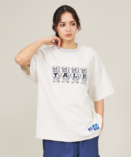 Russell Athletic(ラッセルアスレティック)の「【RUSSELL ATHLETIC / ラッセル アスレティック】University /Harvard/YALE/カレッジロゴ・ユニセックス(Tシャツ/カットソー・メンズ・エンジ/ネイビー/ホワイト系その他/ホワイト系その他2・M/L)」の21枚目の写真