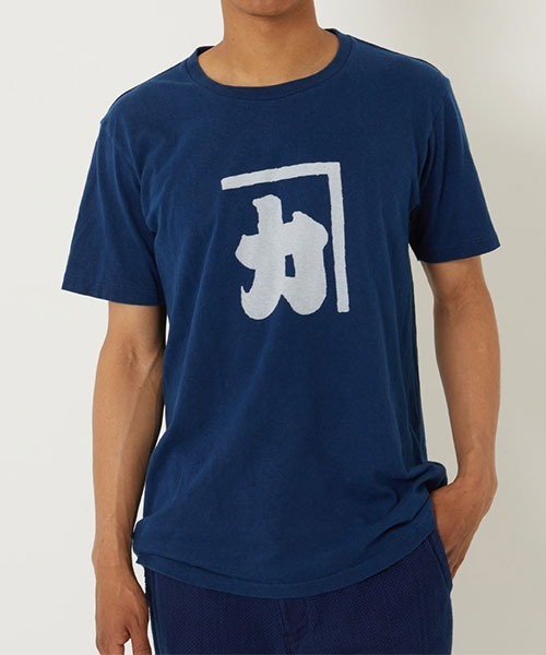 BLUE BLUE JAPAN（ブルーブルージャパン）の「カネカ バッセン インディゴ Tシャツ（Tシャツ/カットソー・メンズ・インディゴブルー・XS/L/XL/S/M）」の2枚目の写真
