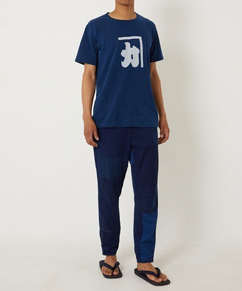 BLUE BLUE JAPAN（ブルーブルージャパン）の「カネカ バッセン インディゴ Tシャツ（Tシャツ/カットソー・メンズ・インディゴブルー・XS/L/XL/S/M）」の4枚目の写真