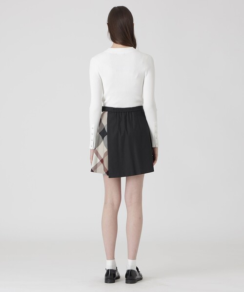 BLUE LABEL CRESTBRIDGE（ブルーレーベルクレストブリッジ）の「シャルマンストレッチツイルキュロット（その他パンツ・レディース・ベージュ系その他/ダークネイビー・38/36）」の5枚目の写真