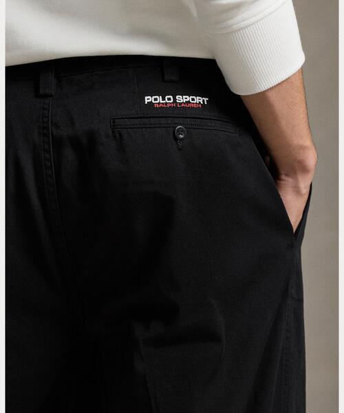 POLO RALPH LAUREN（ポロ ラルフ ローレン）の「Burroughs リラックス フィット Polo Sport パンツ（チノパンツ・メンズ・ブラック系1・34/32/32/32/28/30）」の4枚目の写真