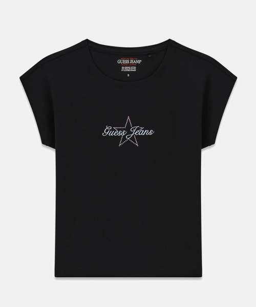 GUESS JEANS(ゲスジーンズ)の「GUESS JEANS Short Sleeves Raglan Star Baby Tee Tシャツ(Tシャツ/カットソー・レディース・ホワイト/ブラック・LARGE/MEDIUM/SMALL/X-SMALL)」の10枚目の写真