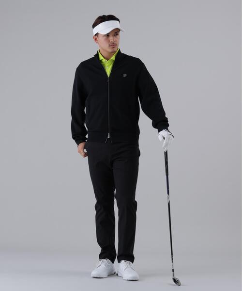St ANDREWS(セントアンドリュース)の「【St ANDREWS】12Gリンクスニットブルゾン(ブルゾン・メンズ・ブラック/ホワイト・M/L)」の4枚目の写真