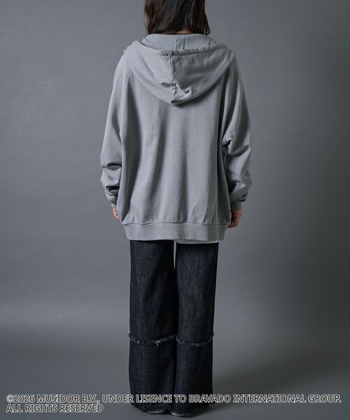 CRAFT STANDARD BOUTIQUE（クラフトスタンダードブティック）の「【ザ・ローリング・ストーンズ】ピグメントスウェットZIPパーカー（パーカー・メンズ・ライトグレー/チャコールグレー・S/L/M）」の19枚目の写真