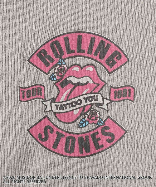 CRAFT STANDARD BOUTIQUE（クラフトスタンダードブティック）の「【ザ・ローリング・ストーンズ】ピグメントスウェットZIPパーカー（パーカー・メンズ・ライトグレー/チャコールグレー・S/L/M）」の8枚目の写真