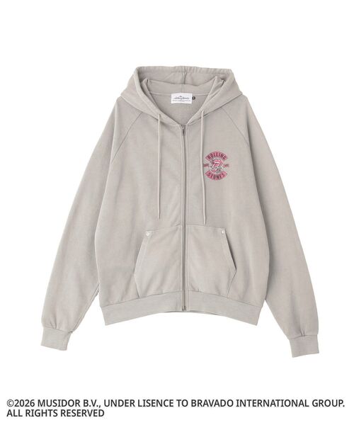 CRAFT STANDARD BOUTIQUE（クラフトスタンダードブティック）の「【ザ・ローリング・ストーンズ】ピグメントスウェットZIPパーカー（パーカー・メンズ・ライトグレー/チャコールグレー・S/L/M）」の12枚目の写真