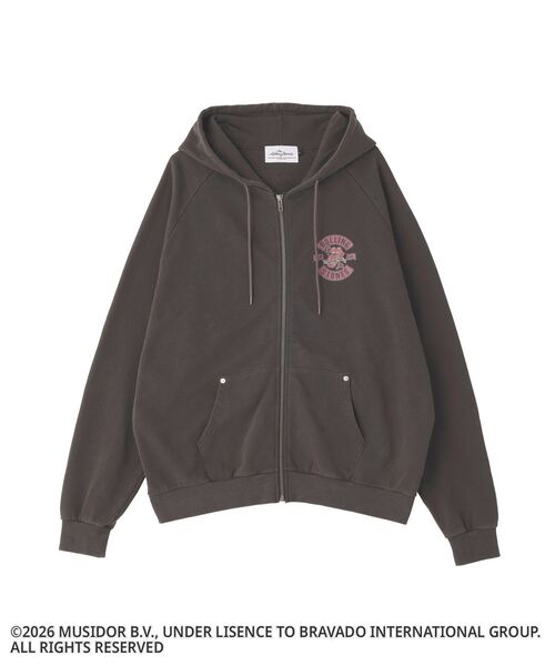 CRAFT STANDARD BOUTIQUE（クラフトスタンダードブティック）の「【ザ・ローリング・ストーンズ】ピグメントスウェットZIPパーカー（パーカー・メンズ・ライトグレー/チャコールグレー・S/L/M）」の13枚目の写真