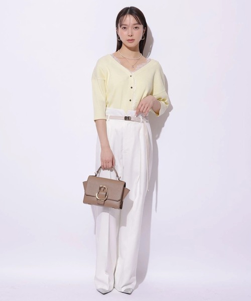 Mystrada(マイストラーダ)の「ベルト付きチノパン(その他パンツ・レディース・キャメル/ネイビー/ホワイト・38/36/34)」の5枚目の写真