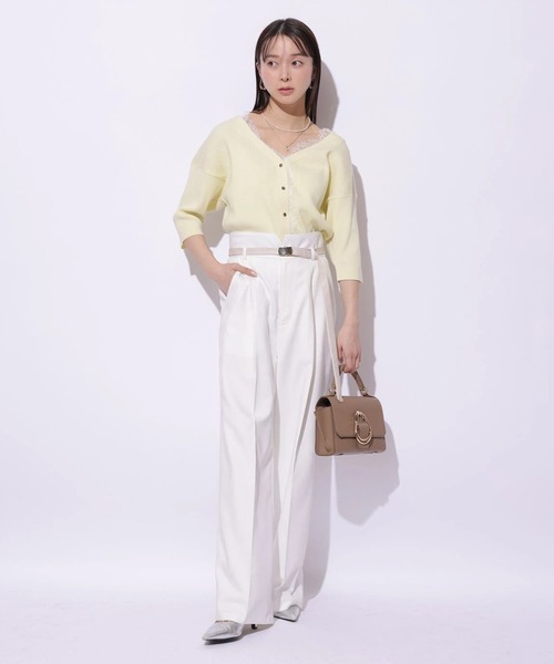Mystrada(マイストラーダ)の「ベルト付きチノパン(その他パンツ・レディース・キャメル/ネイビー/ホワイト・38/36/34)」の6枚目の写真