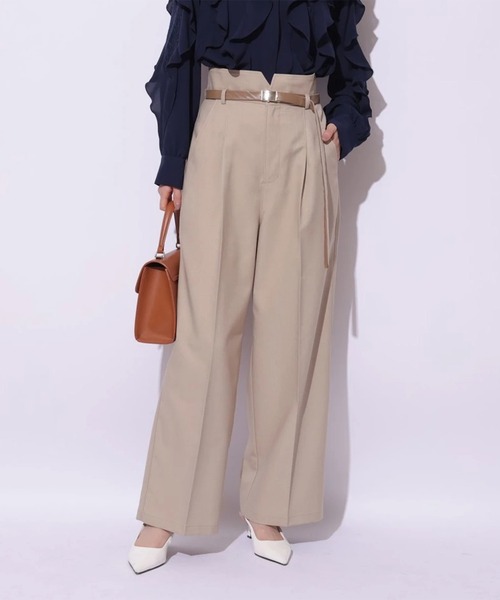 Mystrada(マイストラーダ)の「ベルト付きチノパン(その他パンツ・レディース・キャメル/ネイビー/ホワイト・38/36/34)」の12枚目の写真