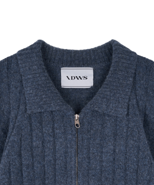 IDWS(アイドンワナセル)の「Wave Line Boucle Collar Knit Blue(カーディガン/ボレロ・レディース・その他・0/2)」の4枚目の写真