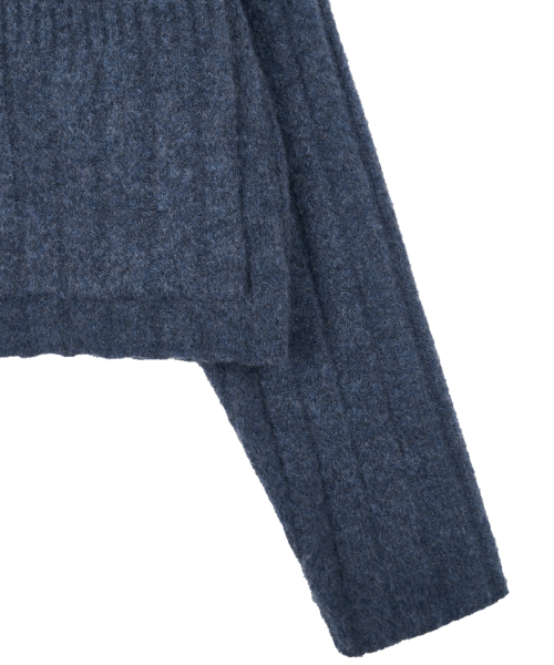 IDWS(アイドンワナセル)の「Wave Line Boucle Collar Knit Blue(カーディガン/ボレロ・レディース・その他・0/2)」の5枚目の写真