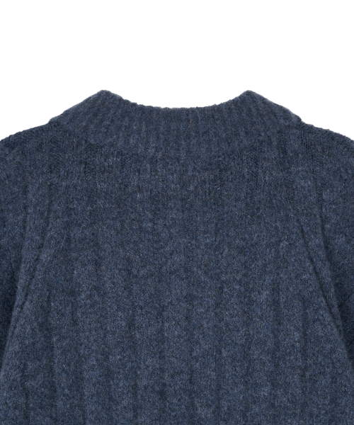 IDWS(アイドンワナセル)の「Wave Line Boucle Collar Knit Blue(カーディガン/ボレロ・レディース・その他・0/2)」の6枚目の写真