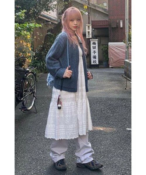 IDWS(アイドンワナセル)の「Wave Line Boucle Collar Knit Blue(カーディガン/ボレロ・レディース・その他・0/2)」の16枚目の写真