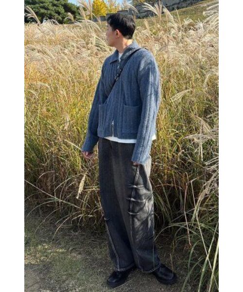 IDWS(アイドンワナセル)の「Wave Line Boucle Collar Knit Blue(カーディガン/ボレロ・レディース・その他・0/2)」の17枚目の写真