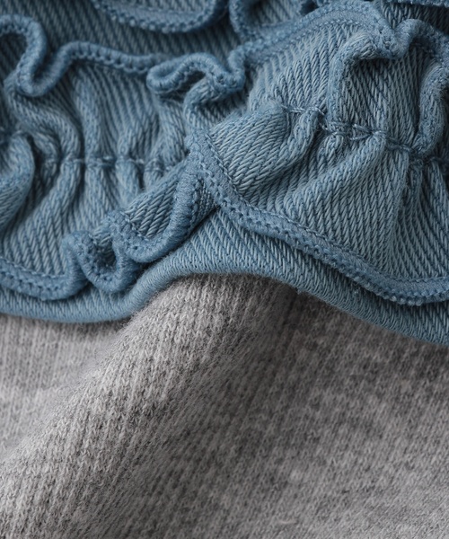 petit main（プティマイン）の「裾フリルレギンスつきスカート（レギンス/スパッツ・キッズ・ブルー/ライトピンク/アイボリー/ストライプ・130cm/100cm/110cm/120cm/90cm/80ｃｍ）」の14枚目の写真