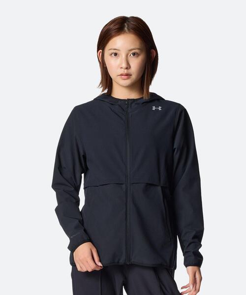 UNDER ARMOUR(アンダーアーマー)の「UAベロシティ プロ ストームジャケット(ランニング/レディース)(その他アウター・レディース・ブラック・L/M/XL)」の1枚目の写真
