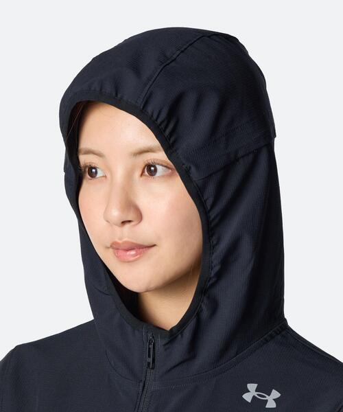 UNDER ARMOUR(アンダーアーマー)の「UAベロシティ プロ ストームジャケット(ランニング/レディース)(その他アウター・レディース・ブラック・L/M/XL)」の4枚目の写真