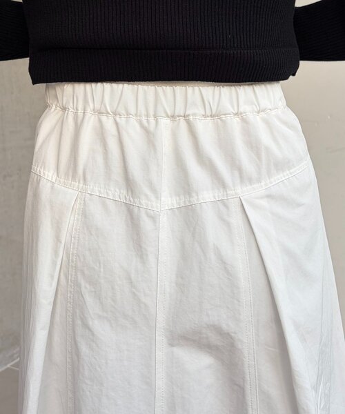 CAPRICIEUX LE'MAGE（カプリシューレマージュ）の「【低身長サイズあり】切替コットンフレアスカート（スカート・レディース・ブラック/ホワイト・PS/38/36）」の16枚目の写真