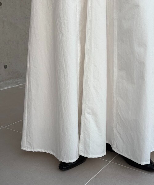 CAPRICIEUX LE'MAGE（カプリシューレマージュ）の「【低身長サイズあり】切替コットンフレアスカート（スカート・レディース・ブラック/ホワイト・PS/38/36）」の20枚目の写真