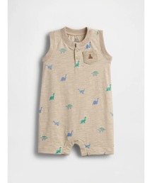 GAP（ギャップ）の「オーガニックコットン ヘンリー ショートオール (ベビー)（ロンパース）」