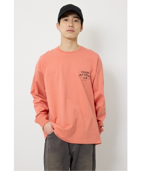 RODEO CROWNS WIDE BOWL（ロデオクラウンズワイドボウル）の「サークルフラワー長袖Tシャツ（Tシャツ/カットソー・メンズ・スモークピンク/ブラック/ホワイト・LARGE/MEDIUM）」の14枚目の写真