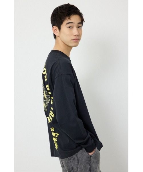 RODEO CROWNS WIDE BOWL（ロデオクラウンズワイドボウル）の「サークルフラワー長袖Tシャツ（Tシャツ/カットソー・メンズ・スモークピンク/ブラック/ホワイト・LARGE/MEDIUM）」の15枚目の写真