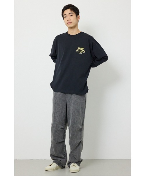 RODEO CROWNS WIDE BOWL（ロデオクラウンズワイドボウル）の「サークルフラワー長袖Tシャツ（Tシャツ/カットソー・メンズ・スモークピンク/ブラック/ホワイト・LARGE/MEDIUM）」の18枚目の写真