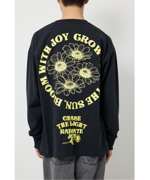 RODEO CROWNS WIDE BOWL（ロデオクラウンズワイドボウル）の「サークルフラワー長袖Tシャツ（Tシャツ/カットソー・メンズ・スモークピンク/ブラック/ホワイト・LARGE/MEDIUM）」の22枚目の写真