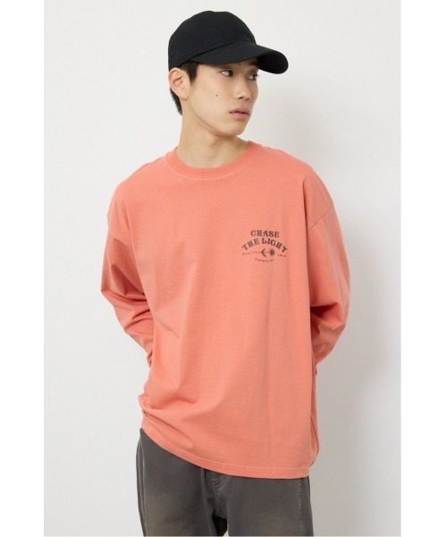 RODEO CROWNS WIDE BOWL（ロデオクラウンズワイドボウル）の「サークルフラワー長袖Tシャツ（Tシャツ/カットソー・メンズ・スモークピンク/ブラック/ホワイト・LARGE/MEDIUM）」の9枚目の写真