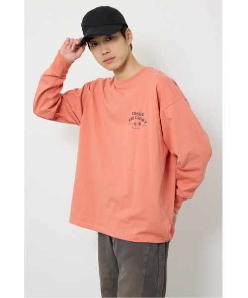 RODEO CROWNS WIDE BOWL（ロデオクラウンズワイドボウル）の「サークルフラワー長袖Tシャツ（Tシャツ/カットソー・メンズ・スモークピンク/ブラック/ホワイト・LARGE/MEDIUM）」の10枚目の写真