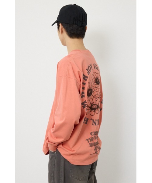 RODEO CROWNS WIDE BOWL（ロデオクラウンズワイドボウル）の「サークルフラワー長袖Tシャツ（Tシャツ/カットソー・メンズ・スモークピンク/ブラック/ホワイト・LARGE/MEDIUM）」の11枚目の写真