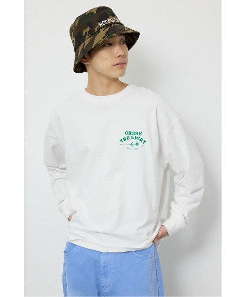 RODEO CROWNS WIDE BOWL（ロデオクラウンズワイドボウル）の「サークルフラワー長袖Tシャツ（Tシャツ/カットソー・メンズ・スモークピンク/ブラック/ホワイト・LARGE/MEDIUM）」の4枚目の写真