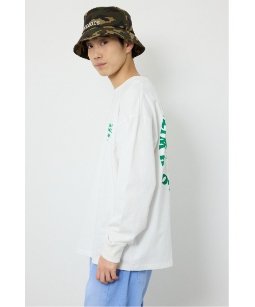 RODEO CROWNS WIDE BOWL（ロデオクラウンズワイドボウル）の「サークルフラワー長袖Tシャツ（Tシャツ/カットソー・メンズ・スモークピンク/ブラック/ホワイト・LARGE/MEDIUM）」の5枚目の写真