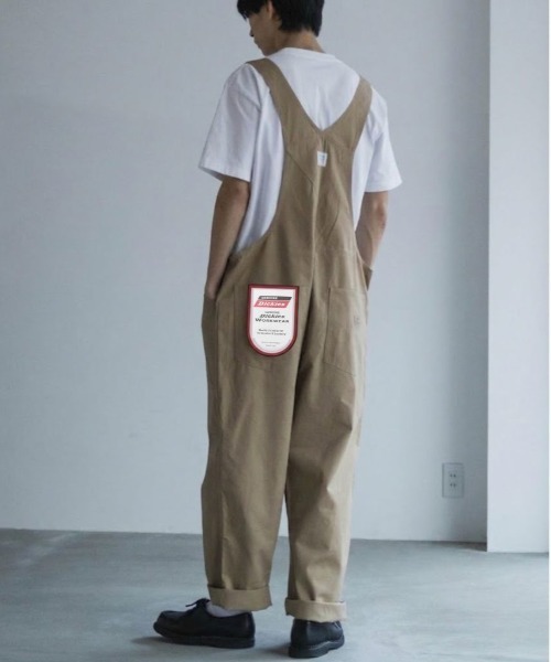 Dickies(ディッキーズ)の「【別注限定展開】GENUINE DICKIES ジェニュイン ディッキーズ ジップ オーバーオール ユニセックス(サロペット/オーバーオール・メンズ・ブラック/ベージュ/ブラウン/ホワイト/ワンウォッシュ/カーキ/ライトブルー・M/S/XL/L)」の16枚目の写真
