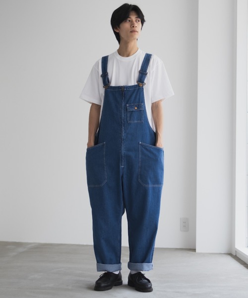 Dickies(ディッキーズ)の「【別注限定展開】GENUINE DICKIES ジェニュイン ディッキーズ ジップ オーバーオール ユニセックス(サロペット/オーバーオール・メンズ・ブラック/ベージュ/ブラウン/ホワイト/ワンウォッシュ/カーキ/ライトブルー・M/S/XL/L)」の22枚目の写真