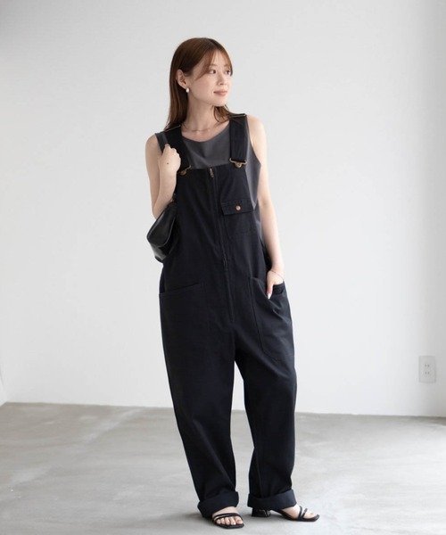 Dickies(ディッキーズ)の「【別注限定展開】GENUINE DICKIES ジェニュイン ディッキーズ ジップ オーバーオール ユニセックス(サロペット/オーバーオール・メンズ・ブラック/ベージュ/ブラウン/ホワイト/ワンウォッシュ/カーキ/ライトブルー・M/S/XL/L)」の10枚目の写真