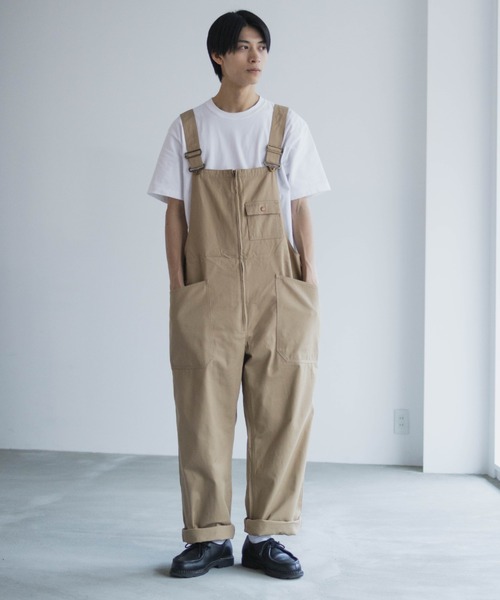 Dickies(ディッキーズ)の「【別注限定展開】GENUINE DICKIES ジェニュイン ディッキーズ ジップ オーバーオール ユニセックス(サロペット/オーバーオール・メンズ・ブラック/ベージュ/ブラウン/ホワイト/ワンウォッシュ/カーキ/ライトブルー・M/S/XL/L)」の12枚目の写真