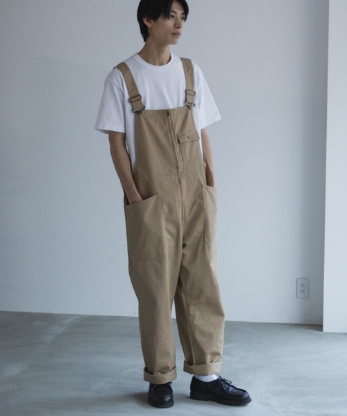 Dickies(ディッキーズ)の「【別注限定展開】GENUINE DICKIES ジェニュイン ディッキーズ ジップ オーバーオール ユニセックス(サロペット/オーバーオール・メンズ・ブラック/ベージュ/ブラウン/ホワイト/ワンウォッシュ/カーキ/ライトブルー・M/S/XL/L)」の14枚目の写真