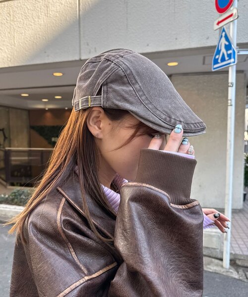 CIAOPANIC(チャオパニック)の「ヴィンテージライクハンチング(キャップ・レディース・カーキ/ブラウン・ONE SIZE)」の1枚目の写真