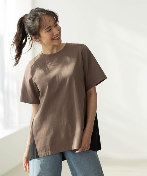 SHOO・LA・RUE(シューラルー)の「バックギャザーペプラムTシャツ(Tシャツ/カットソー・レディース・ベージュ系4/ブラック/ホワイト系5・00)」の16枚目の写真
