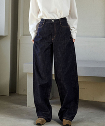 MALOUPE（マロップ）の「9156 カーブドバレルデニムパンツ (ダークインディゴ)（デニムパンツ）」
